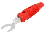 Mufă tip furcă roșie 60VDC 30A 2,5mm2, HIRSCHMANN