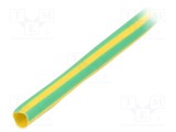 Manşon termocontractabil 3:1 3mm L:30m galben-verde HELLERMANNTYTON