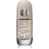 Essence Gel Nail Colour lac de unghii culoare 37 ALWAYS ON taupe 8 ml