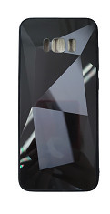 Husa silicon si acril cu textura diamant Samsung Galaxy S8+ ; S8 Plus , Negru foto