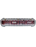 Grila radiator negru mat cu contur rosu, leduri portocalii, Ford Ranger T8 2019-2022