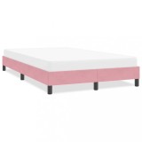 Cumpara ieftin Cadru de pat fără saltea roz 120x210 cm catifea