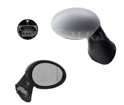 Oglinda exterioara Mini Countryman (R60), 08.2010-; Paceman (R61), 03.2013-, Dreapta, reglare electrica; grunduit; incalzita; geam asferic; cromat; 5 foto