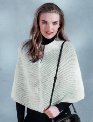 Poncho Excentric alb (Oriflame) foto