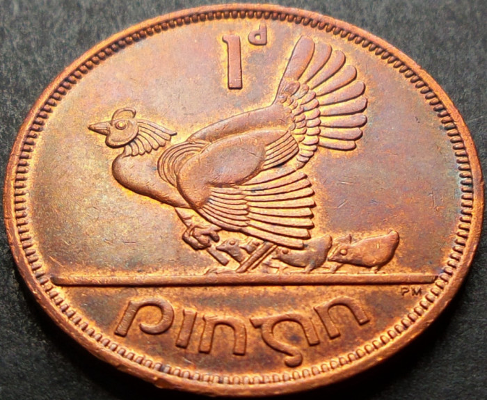 Moneda 1 PINGIN - IRLANDA, anul 1965 *cod 1068 = COCOS / UNC!