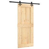 Cumpara ieftin Usa glisanta cu set de feronerie 85x210 cm, lemn masiv de pin
