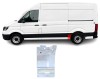 Segment reparatie aripa spate MAN TGE, 11.2016-, VW CRAFTER, 02.2017-, partea stanga, KLOKKERHOLM, metal galvanizat; cu gauri ornament; in fata rotii
