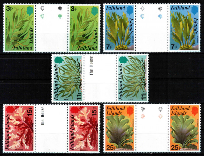 Falkland 1979, Mi #279-283**, flora, plante subacvatice, MNH! Cota 13,50 &euro;!