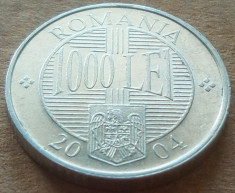Moneda 1000 Lei - ROMANIA, anul 2004 *cod 5128 ALLU foto