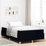 Cumpara ieftin Cadru de pat Negru 120 x 190 cm tesatura