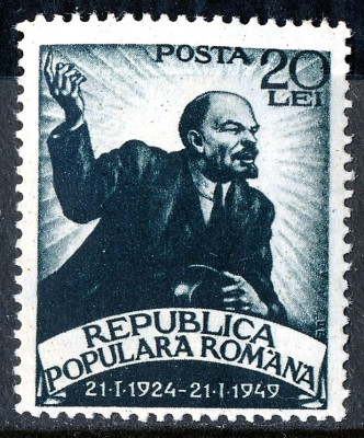 1949 LP249 25 de ani de la moartea lui V I Lenin MNH foto