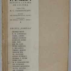 FAMILIA , REVISTA LUNARA DE CULTURA , SERIA III , ANUL I , FEBRUARIE ,NO. 10 , 1935