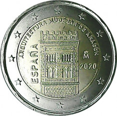 Spania 2 Euro 2020 (Patrimoniul UNESCO: Aragon) B10 , KM-New UNC !!! foto