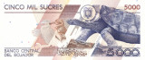 Ecuador, 5,000 Sucres 1999, UNC