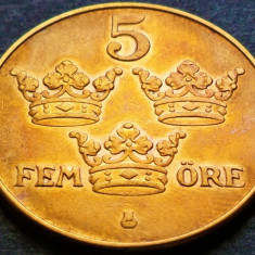Moneda istorica 5 ORE - SUEDIA, anul 1950 *cod 3824
