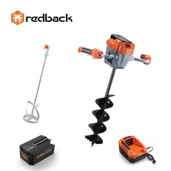 Redback Pachet E808T+E805C+E806C+EP60+EC50 Cap motor antrenare, paleta 120mm, burghiu 150mm, acumulator 40V/6Ah, incarcator 40V/5A foto