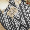 Gossi covor de exterior, negru, &Oslash;200 cm, pp