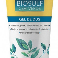 Gel de dus biosulf si ceai verde 200ml ceta