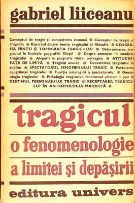 TRAGICUL. O FENOMENOLOGIE A LIMITEI SI DEPASIRII-GABRIEL LIICEANU-274538 foto
