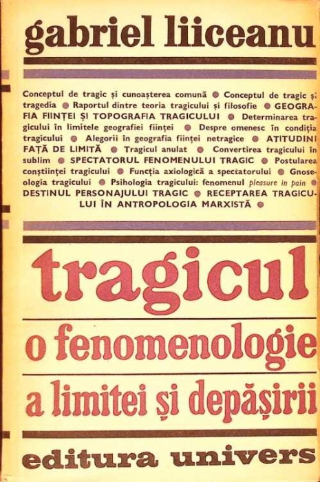 TRAGICUL. O FENOMENOLOGIE A LIMITEI SI DEPASIRII-GABRIEL LIICEANU-274538