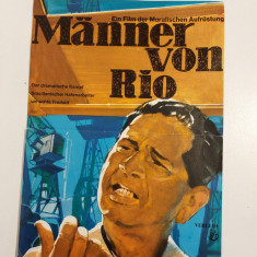 *Afis vechi vintage 1959 film Manner von Rio ein Film der Moralischen Aufrustung