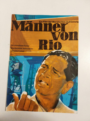 *Afis vechi vintage 1959 film Manner von Rio ein Film der Moralischen Aufrustung foto