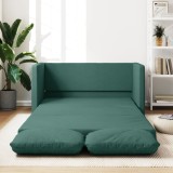 Gossi canapea extensibila 2 in 1, verde inchis, 112x174x55 cm, textil