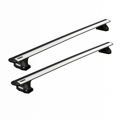 Bare transversale Thule Evo Clamp Silver pentru Tesla Model S 100D, 4 usi, model 2012-2017 foto