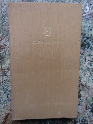 OPERE de GEORGE CALINESCU , VOLUMUL 2 - POEZII , 1965 foto