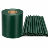Banda opacizare gard, 19 cm x 35 metri, 450 g/mp, 20 clipsuri montaj, PVC verde