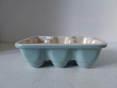 Cofraj ceramic / suport oua - marca Laura Ashley -pentru 6 oua foto