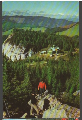 CPIB 19245 CARTE POSTALA - MASIVUL RARAU. CABANA VAZUTA DE PE PIETRELE DOAMNEI foto