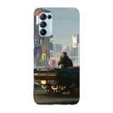 Husa compatibila cu Oppo A55, Viceversa, model City Drive Cyberpunk, Silicon, TPU, Transparent, Carcasa