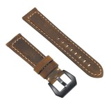 Curea piele naturala, compatibila Samsung Galaxy Watch 5, 40mm, telescoape Quick Release, Brown