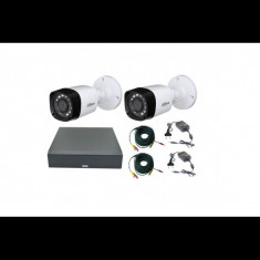 Sistem supraveghere video 2 camere Dahua 2MP full HD ir20m IP67, DVR 4 canale si accesorii SafetyGuard Surveillance foto