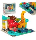 Set 62 blocuri creative de construcție cu pistă de bile, Bibi-Dino