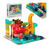 Set 62 blocuri creative de construcție cu pistă de bile, Bibi-Dino