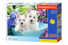 Puzzle Catelusi Westie, 200 piese foto