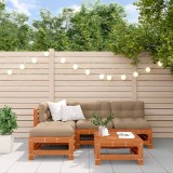vidaXL Set de lounge pentru grădină 5 pcs Maro Ceară Lemn masiv de pin 3418101