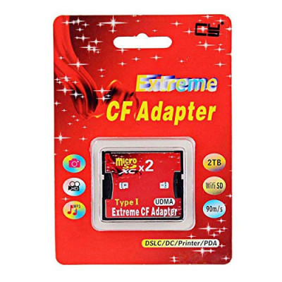 Adaptor dual de la card TF si micro SD SDHC SDXC la compact flash CF tip I foto