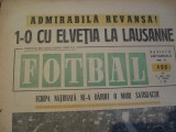 Revista Fotbal nr.155/15 mai 1969-Elvetia-Romania 0-1