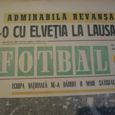 Revista Fotbal nr.155/15 mai 1969-Elvetia-Romania 0-1
