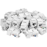 Cumpara ieftin Set 25 buc. Keystone Jack Cat.6 tool-less, alb - TRENDnet TC-K25C6-25buc