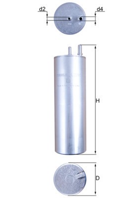 MAHLE KL 229/5 filtru combustibil foto