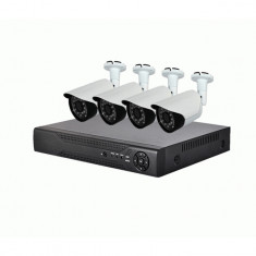 Sistem Supraveghere DVR 4 Camere AHD 1200L CCTV Exterior Infrarosu D1 foto