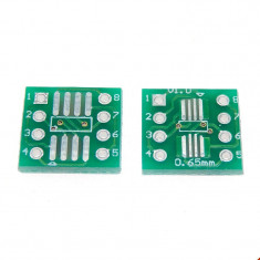 Adaptor convertor pentru chipuri SOP8 la DIP, SSOP8 TSSOP8 converter 0.65mm