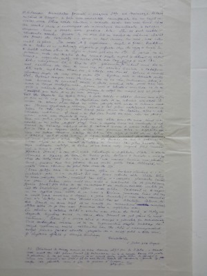 Autograf: Cristobald Constantin, scrisoare de dragoste, Focsani, 1922 foto