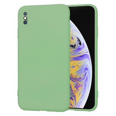 Husa silicon iPhone XS Max Techsuit SoftFlex, verde deschis foto