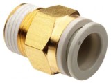 Racord Push-In Filetat Simplu 1-10bar Alamă R 3/8
