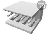Conector Soclu Cablu-Placă 4-Pini 2,54mm THT Drept, TE Connectivity
